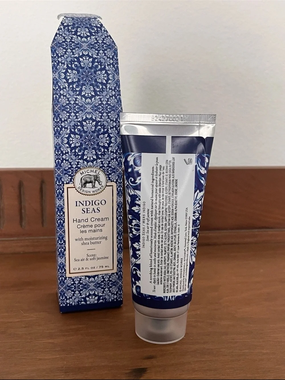 Michel Design Works Indigo Seas Jasmine Hand Cream w/ Shea Butter 2.5 oz